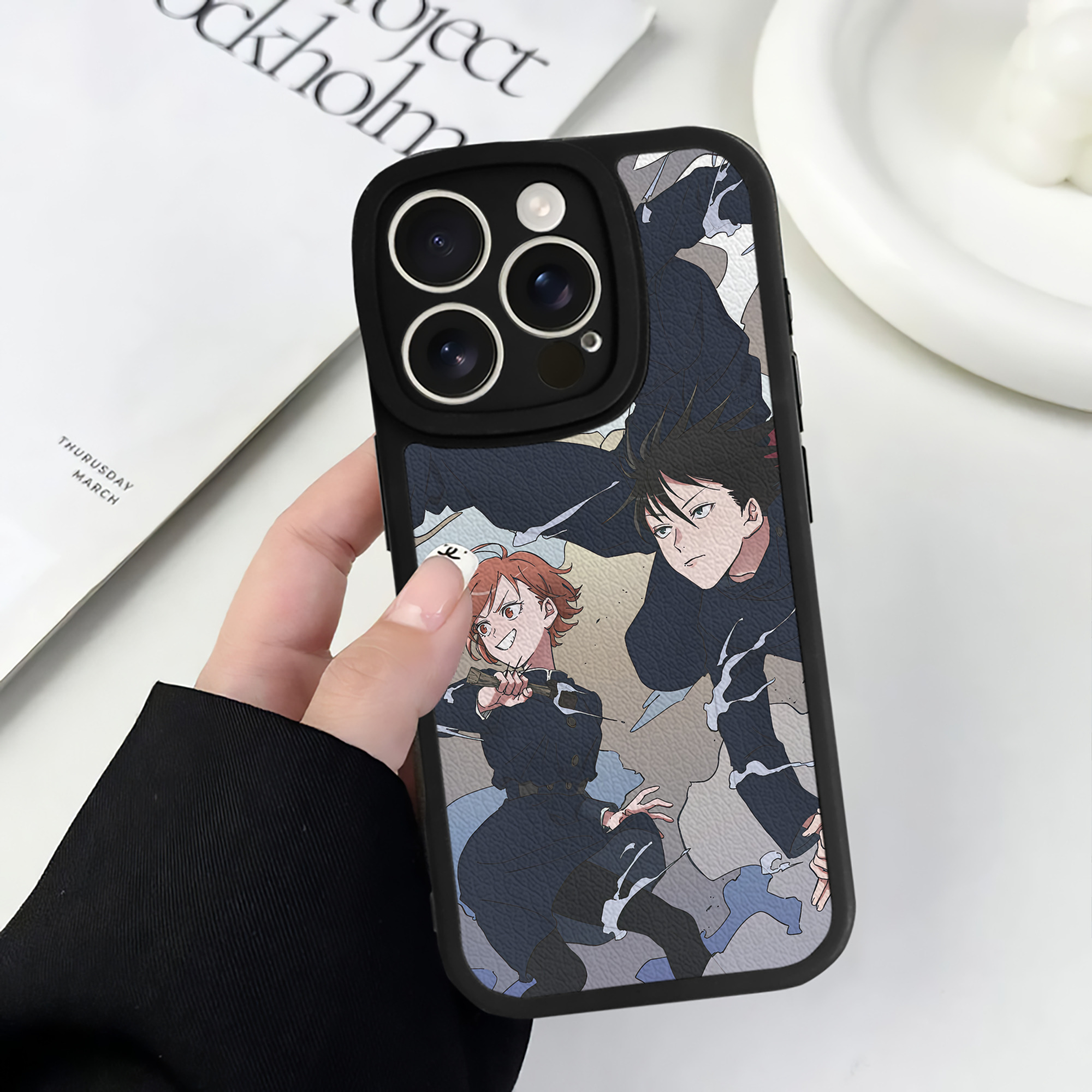（画像用） SPY×FAMILY间谍家家酒 【iPhone 16シリーズ対応】シリコンスマホケース（レザー調） 材質：シリコン